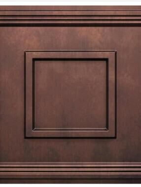 24x24 Inch PVC Decorative Drop Ceiling Tiles-Antique Copper -12 pack
